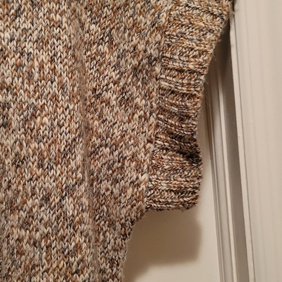 Susan Bristol  Brown and Cream Short Sleeve  Cardigan Sweater Size XL - Picture 4 of 12